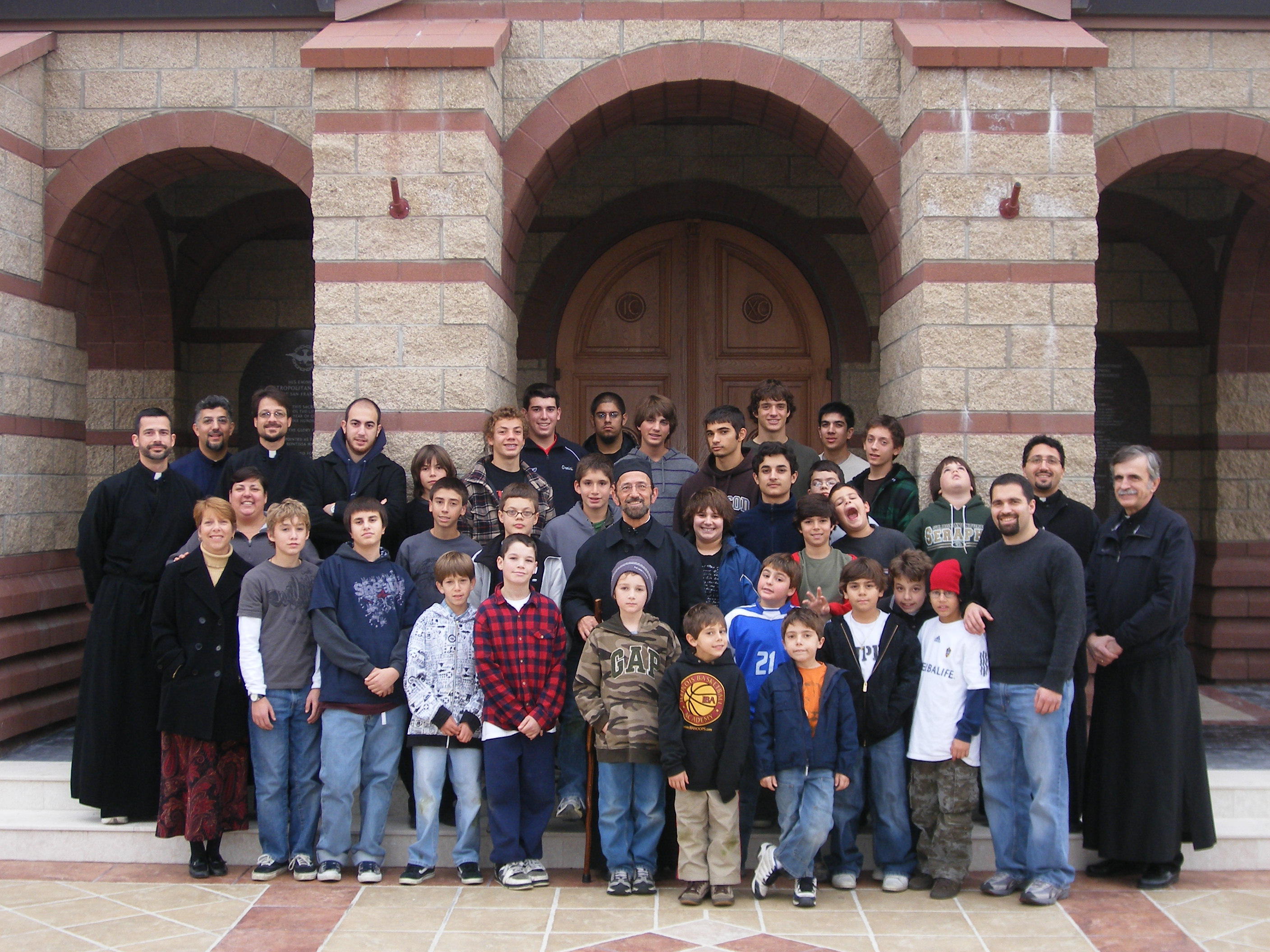 Photo of the His Emminance Metropolitan Gerasimos and the Participants of the Retreat