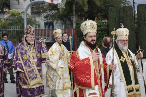 Procession of Hierarchs Celebrating Sunday of Orthodoxy